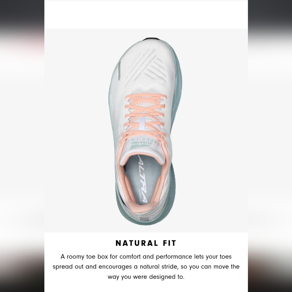 Altra Women's Fwd Experience Running Shoes White Pink And Blue - Picture 10 of 11